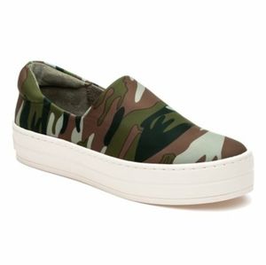 J/Slides Harlow Camo Platform Slip-On Sneakers